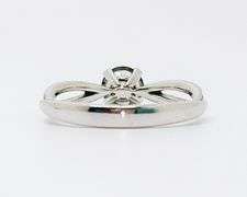 Gorgeous 14kt White Gold, Green Tourmaline, & Diamond Ring