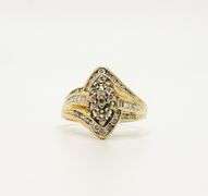 14kt Solid Yellow Gold & Diamond Ring