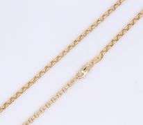 Powerful Yellow Gold Rolo Link Chain Necklace