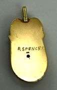 Signed Native American-Style 14K Opal Pendant