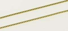 10K Yellow Gold 0.6mm Square Chain Simple Classic Box Link Necklace