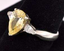 CZ Ring In Sterling Silver