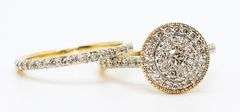 Elegant 10kt Diamond Bridal Set