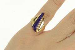 14K Yellow Gold Lee Marraccini Designer Sugilite Geometric Ring
