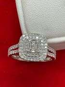 CERTIFIED BRAND NEW LADIES 14K WHITE GOLD AND DIAMOND RING