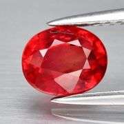 Brilliant! Red orange 1.24ct Imperial Sapphire