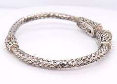 925 Sterling Silver Mystic Topaz Bangle Bracelet