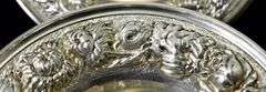 Lovely Pair of Hand-Chased Stieff Sterling 5.5" Dishes