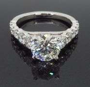 GIA Certified Gabriel & Co. Diamond Engagement Ring