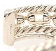 David Yurman Diamond Wellesley Cuff Bracelet in Sterling