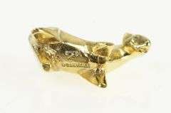 14K Yellow Gold 3D Stylized Bear Geometric Animal Charm/Pendant