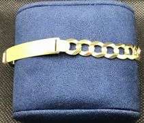 STUNNING AND UNIQUE 14K YELLOW GOLD ID BRACELET