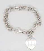 Tiffany & Co Heart Tag Charm Bracelet