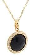 Ippolita Lollipop Black Onyx and Diamond Small Pendant Necklace in 18K