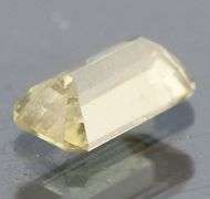 Glittering pale yellow UNTREATED .84ct Sapphire