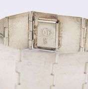 Vintage 925 Sterling Silver Signed Wide Bracelet