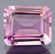 Bright violet 4.03ct emerald cut Amethyst