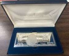 Prooflike 4 Troy Oz pure .999 Fine Silver $100 bar. Box/COA