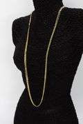 22k Yellow Gold Plated Men's 5.5mm Solid .925 Sterling Silver Curb Chain Link Italy 30"