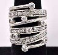 CZ Wrap Ring In Sterling Silver