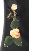 Set of Rose Collection Ring and Earrings in Yellow Gold
