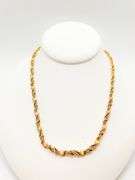Brilliantly Weaved 14kt Solid Yellow Gold Chain
