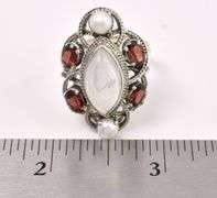 Multi-Gem Ring In Sterling Silver