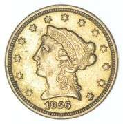 1856-C $2.50 Liberty Head Gold Quarter Eagle