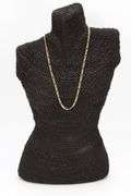10k Yellow Gold-Hollow Figaro Link Chain 4.3mm 100 Gauge Necklace 20"