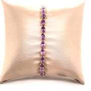 10K YELLOW GOLD VINTAGE BRACELET WITH AMETHYST