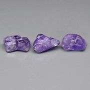 Stunning 14.86ct rich blue violet uncut Tanzanite set