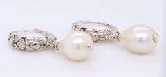 John Hardy Fresh Water Pearl Dangle Earrings