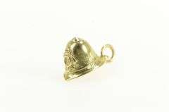 14K Yellow Gold 3D British Police Officer Hat Cap Charm/Pendant