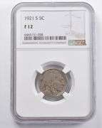 F12 1921-S Indian Head Buffalo Nickel NGC