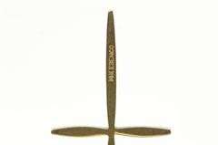 14K Yellow Gold Curved Christian Faith Symbol Classic Charm/Pendant