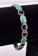 Multi-Gem Bracelet In Sterling Silver