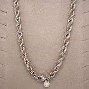 TIFFANY AND CO. VINTAGE ROPE CHAIN IN SILVER AND YELLOW GOLD