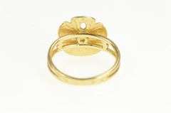 14K Yellow Gold Sand Dollar Sea Shell Ocean Motif Ring