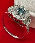 CERTIFEID BRAND NEW 14K WHITE GOLD AND DIAMOND RING