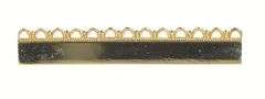Gold Filled Scalloped Edge Retro Bar Squared Vintage Pin/Brooch