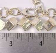 Box Chain Link Necklace In Sterling Silver
