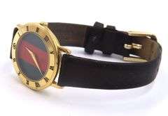 Gucci Gold Plated Quartz Web Dial Watch