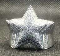14KT SOLID WHITE GOLD 2.0+CARAT DIAMOND STAR RING