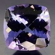 High fire 1.53ct cushion cut Tanzanite