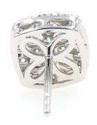 New 1.12ctw Cushion Diamond Shape Cluster Earrings in 14K