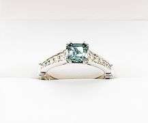Rare Tourmaline & Diamond Ring in 14kt Solid Gold