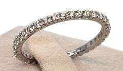 14K WHITE GOLD PAVE DIAMOND BAND