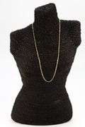 10k Yellow Gold-Hollow Pave Figaro Link Chain 2.6mm Necklace 22"