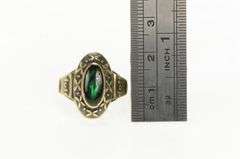 10K Yellow Gold duff Ornate Floral Motif Class Style Vintage Ring