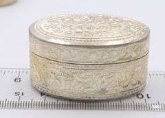 Vintage 925 Sterling Silver Lot of 3 Trinket Boxes